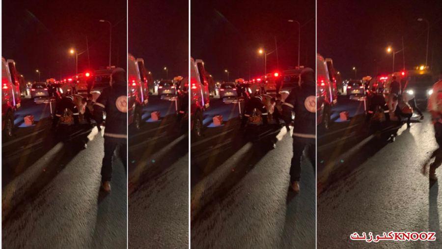 اصابة حرجة لشابين قرب مفرق زعترة بحادث سير مروع